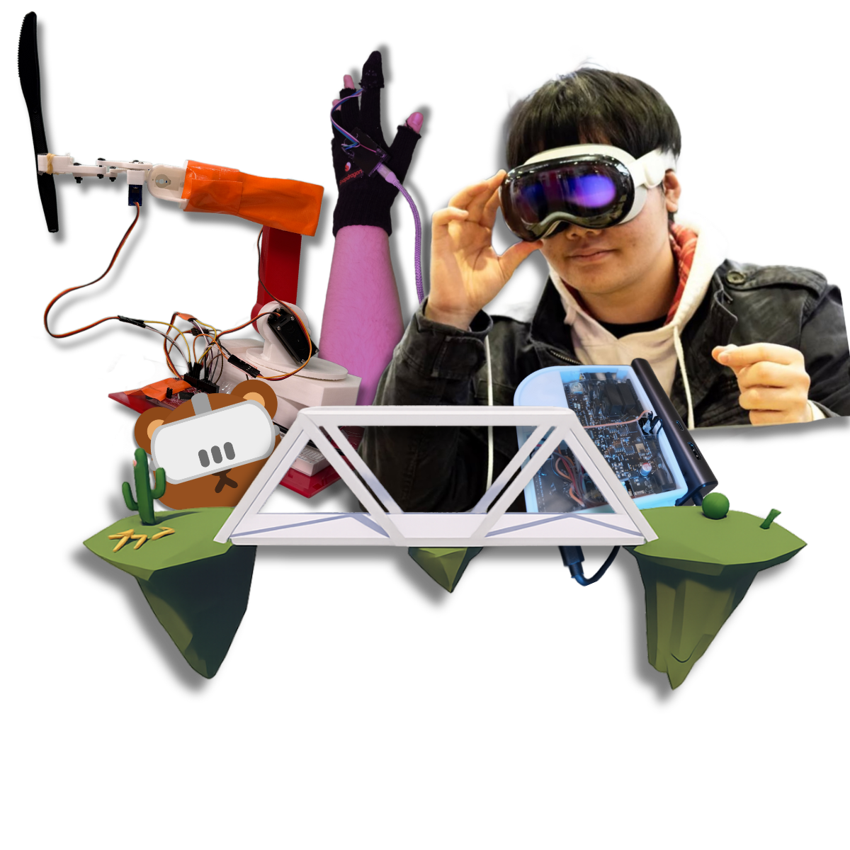 Image of me and my projects!